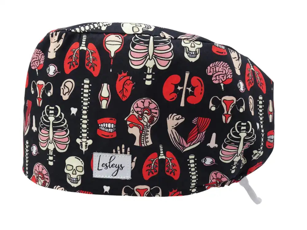 Cotton Scrub Cap - Calot de Bloc - Gorro Quirofano - Cuffia Chirurgica - Anatomy
