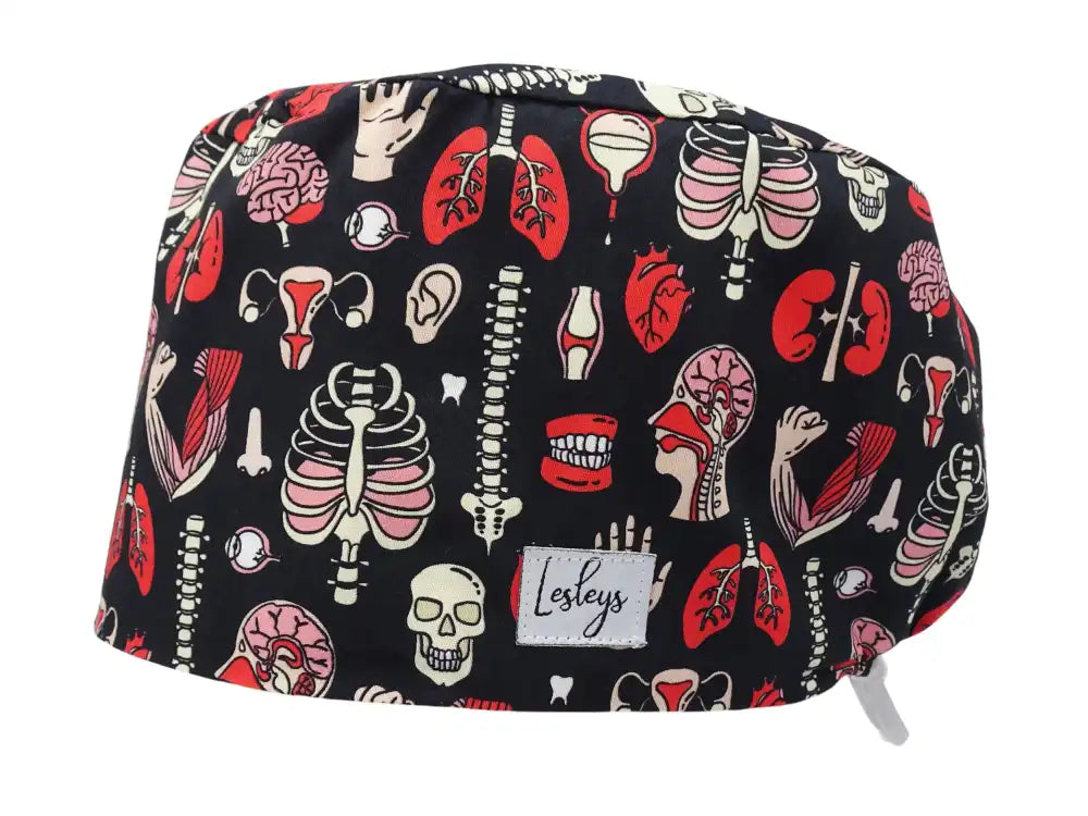 Cotton Scrub Cap - Calot de Bloc - Gorro Quirofano - Cuffia Chirurgica - Anatomy