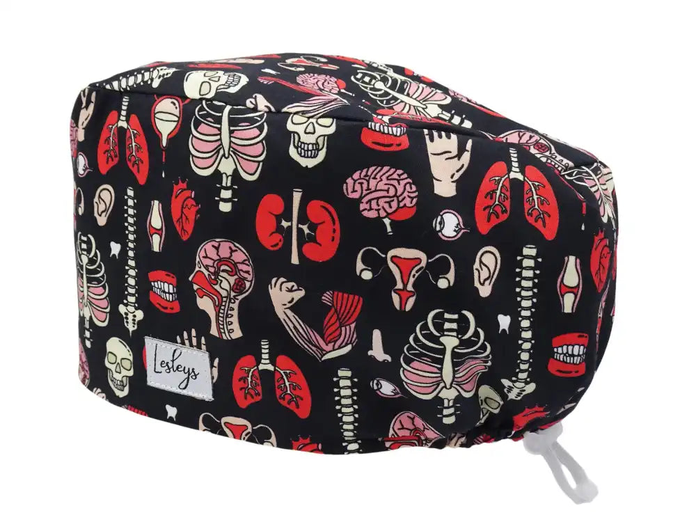 Cotton Scrub Cap - Calot de Bloc - Gorro Quirofano - Cuffia Chirurgica - Anatomy