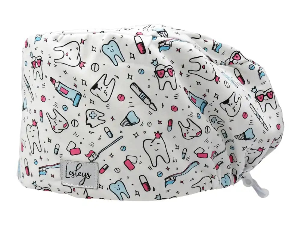 Surgical Cap Comfort Teeth Party