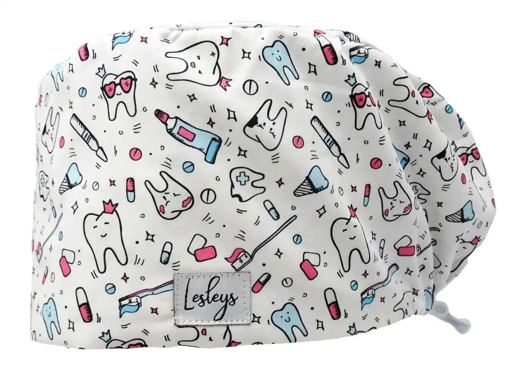 Surgical Cap Comfort Teeth Party