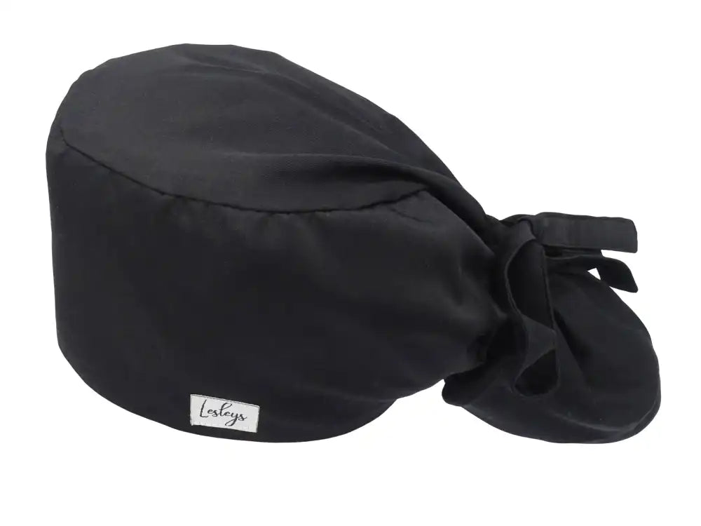 Cotton Scrub Cap - Calot de Bloc - Gorro Quirofano - Cuffia Chirurgica - Color Black