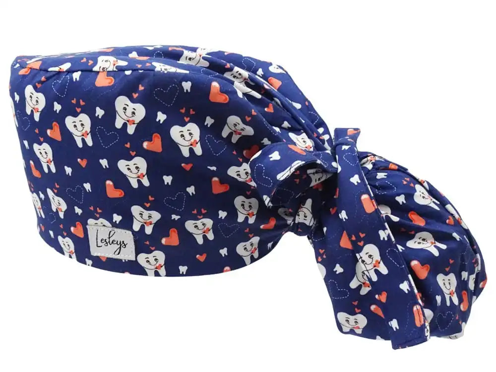 Cotton Scrub Cap - Calot de Bloc - Gorro Quirofano - Cuffia Chirurgica - Cuddle Teeth