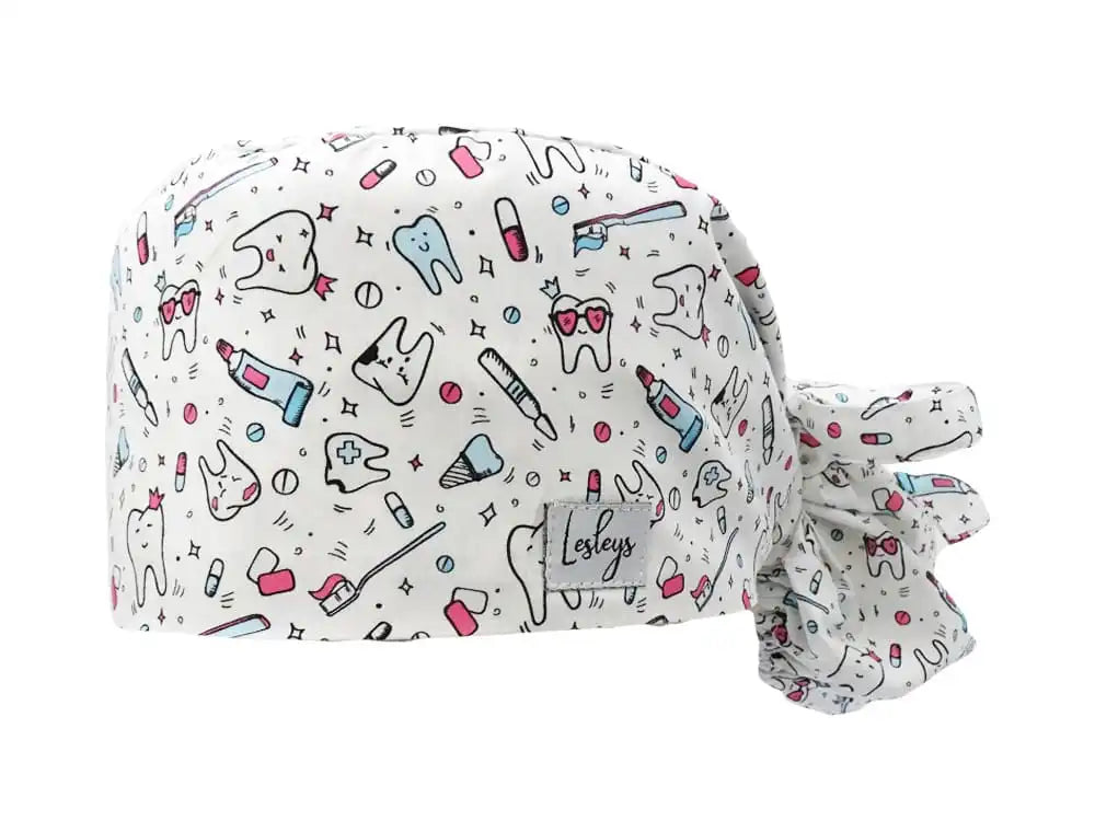 Cotton Scrub Cap - Calot de Bloc - Gorro Quirofano - Cuffia Chirurgica - Teeth World
