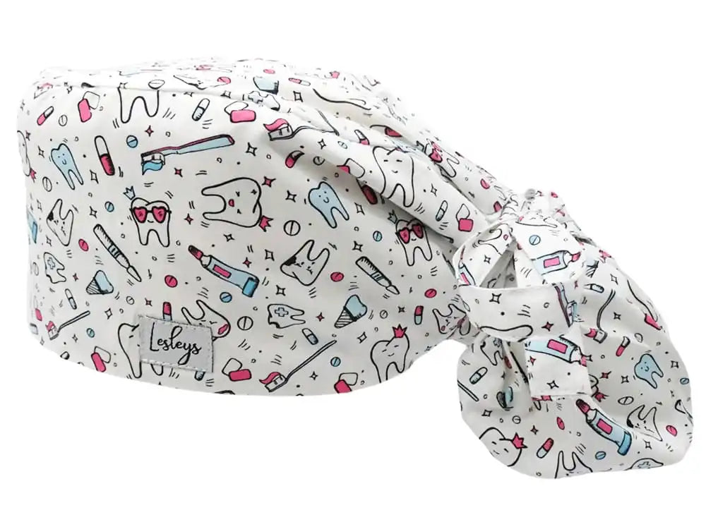 Cotton Scrub Cap - Calot de Bloc - Gorro Quirofano - Cuffia Chirurgica - Teeth World