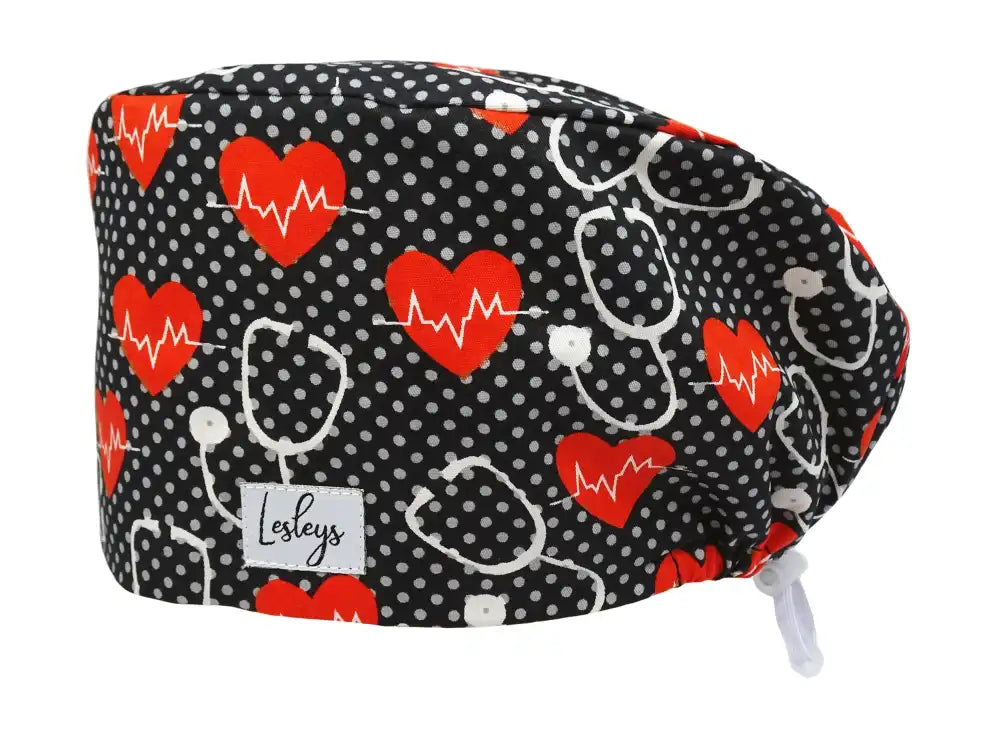 Cotton Scrub Cap - Calot de Bloc - Gorro Quirofano - Cuffia Chirurgica - Stethoscope