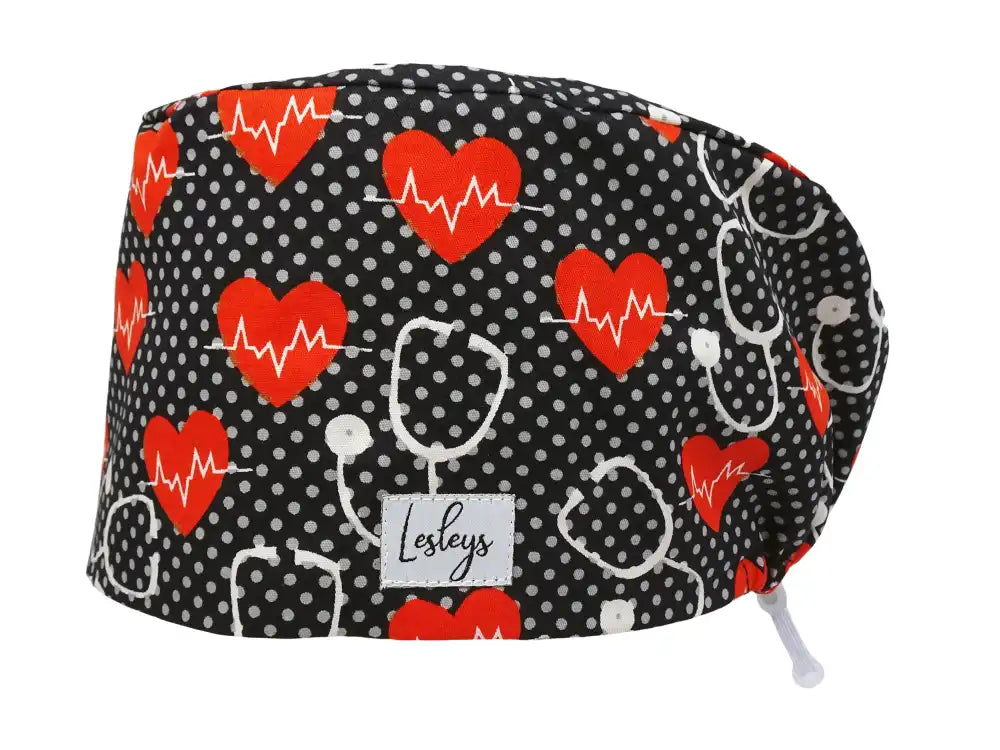 Cotton Scrub Cap - Calot de Bloc - Gorro Quirofano - Cuffia Chirurgica - Stethoscope
