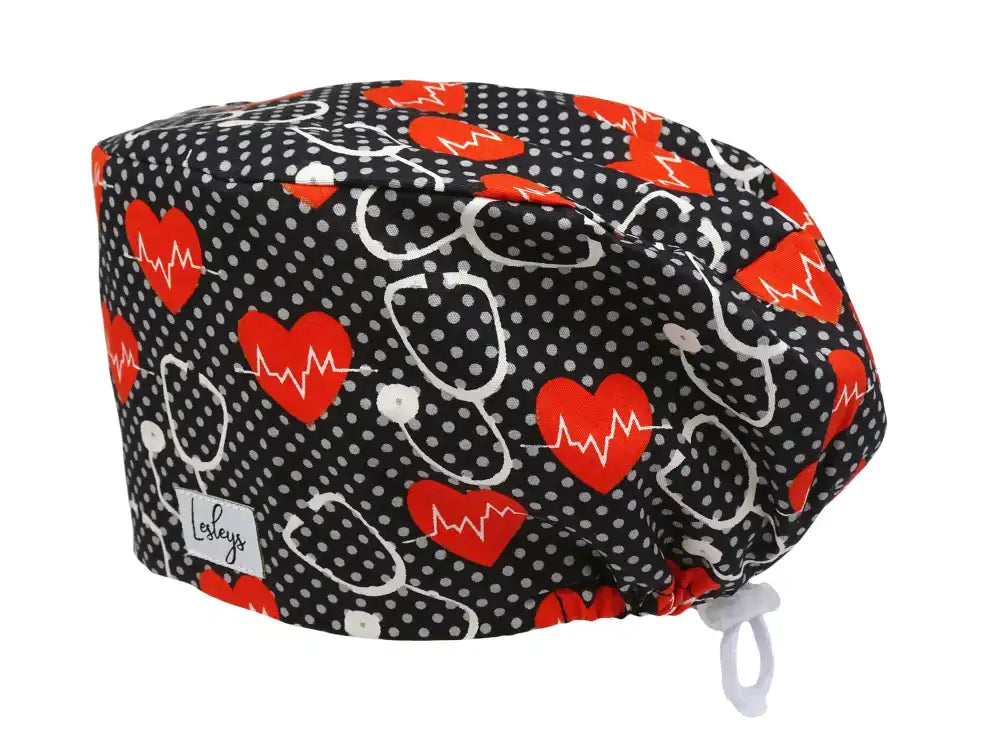 Cotton Scrub Cap - Calot de Bloc - Gorro Quirofano - Cuffia Chirurgica - Stethoscope