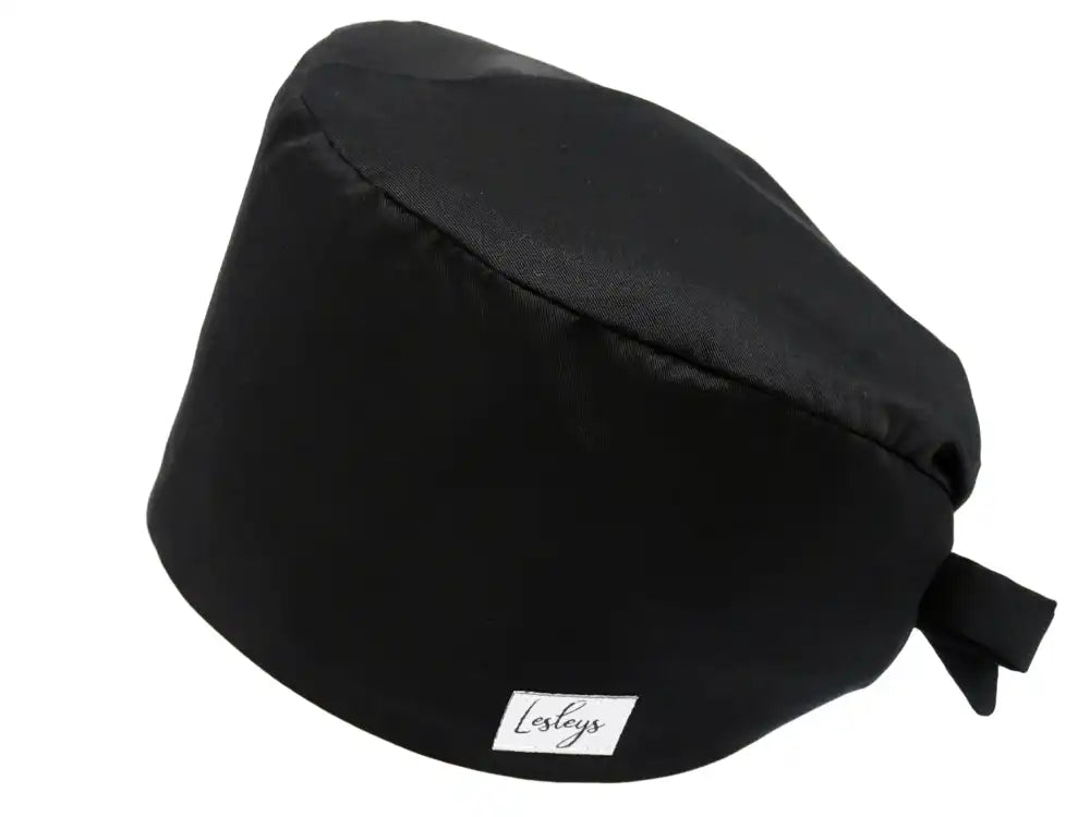 Cotton Scrub Cap - Calot de Bloc - Gorro Quirofano - Cuffia Chirurgica - Color Black