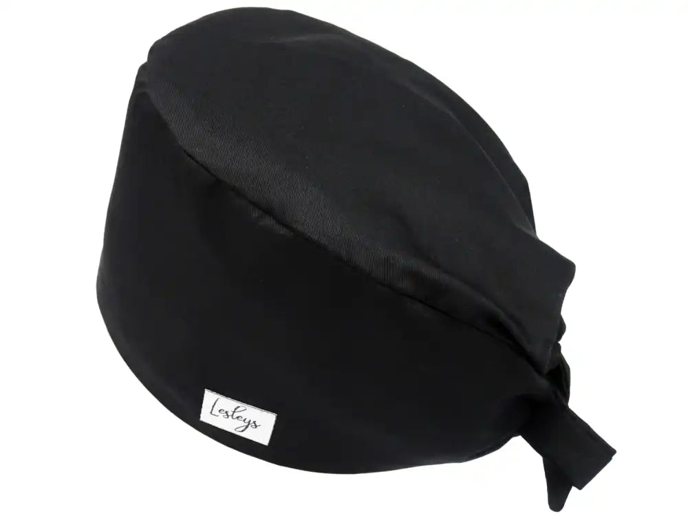 Cotton Scrub Cap - Calot de Bloc - Gorro Quirofano - Cuffia Chirurgica - Color Black