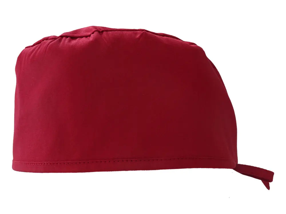 Cotton Scrub Cap - Calot de Bloc - Gorro Quirofano - Cuffia Chirurgica - Dark Red