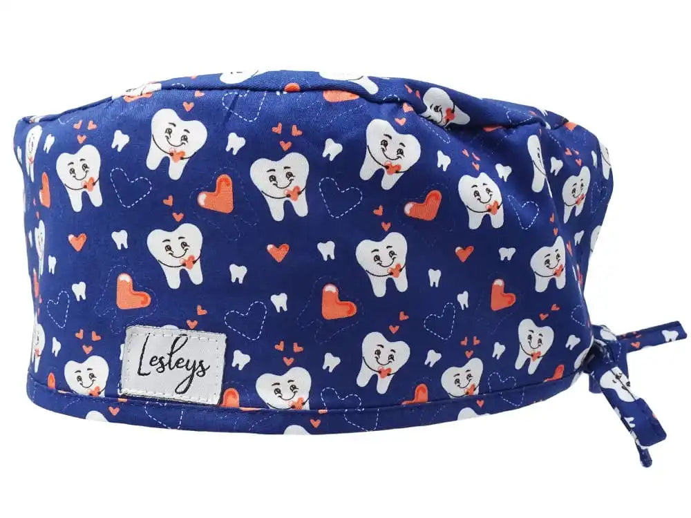 Cotton Scrub Cap - Calot de Bloc - Gorro Quirofano - Cuffia Chirurgica - Cuddle Teeth