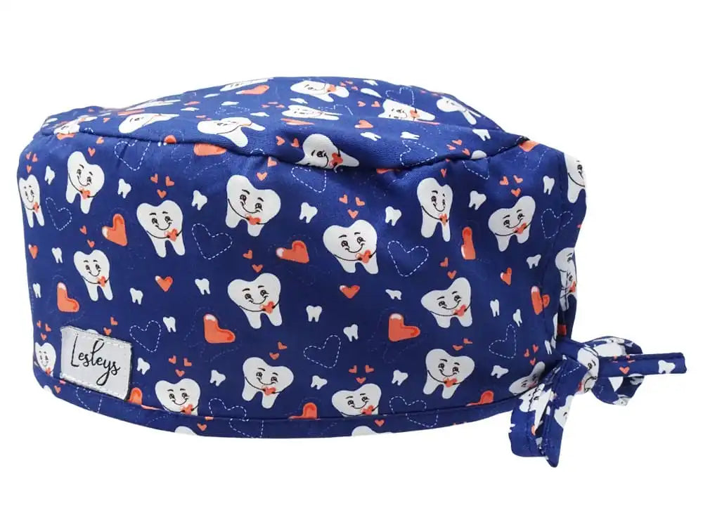 Cotton Scrub Cap - Calot de Bloc - Gorro Quirofano - Cuffia Chirurgica - Cuddle Teeth