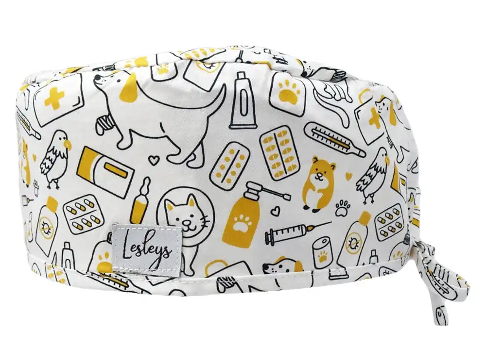 Cotton Scrub Cap - Calot de Bloc - Gorro Quirofano - Cuffia Chirurgica - Vet Medicine