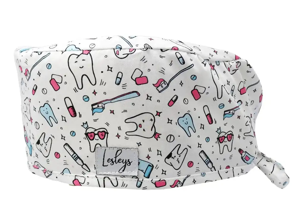 Cotton Scrub Cap - Calot de Bloc - Gorro Quirofano - Cuffia Chirurgica - Teeth World