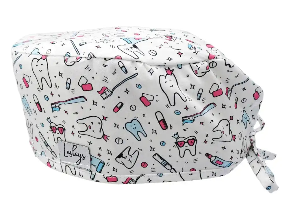 Cotton Scrub Cap - Calot de Bloc - Gorro Quirofano - Cuffia Chirurgica - Teeth World