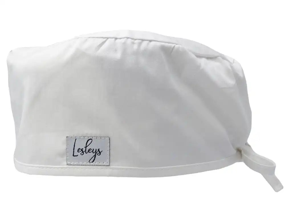 Cotton Scrub Cap - Calot de Bloc - Gorro Quirofano - Cuffia Chirurgica - White