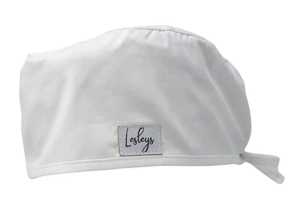 Cotton Scrub Cap - Calot de Bloc - Gorro Quirofano - Cuffia Chirurgica - White