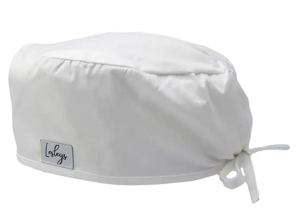 Cotton Scrub Cap - Calot de Bloc - Gorro Quirofano - Cuffia Chirurgica - White
