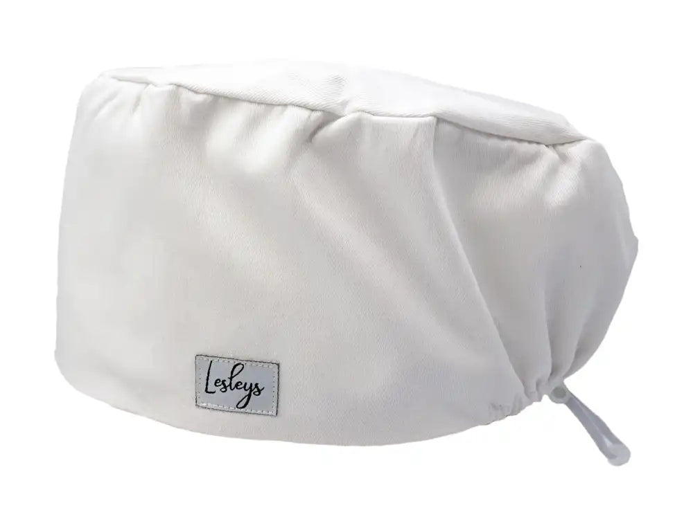 Cotton Scrub Cap - Calot de Bloc - Gorro Quirofano - Cuffia Chirurgica - White