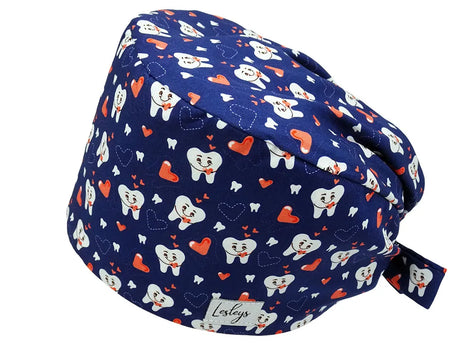 Cotton Scrub Cap - Calot de Bloc - Gorro Quirofano - Cuffia Chirurgica - Cuddle Teeth