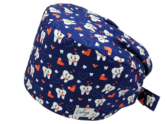 Cotton Scrub Cap - Calot de Bloc - Gorro Quirofano - Cuffia Chirurgica - Cuddle Teeth