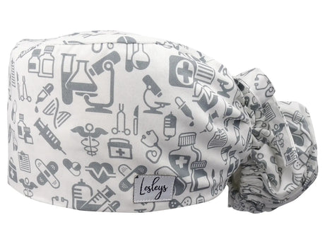 Cotton Scrub Cap - Calot de Bloc - Gorro Quirofano - Cuffia Chirurgica Ponytail Surgical Cap Medical