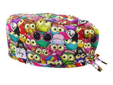 Cotton Scrub Cap - Calot de Bloc - Gorro Quirofano - Cuffia Chirurgica - Owl Party