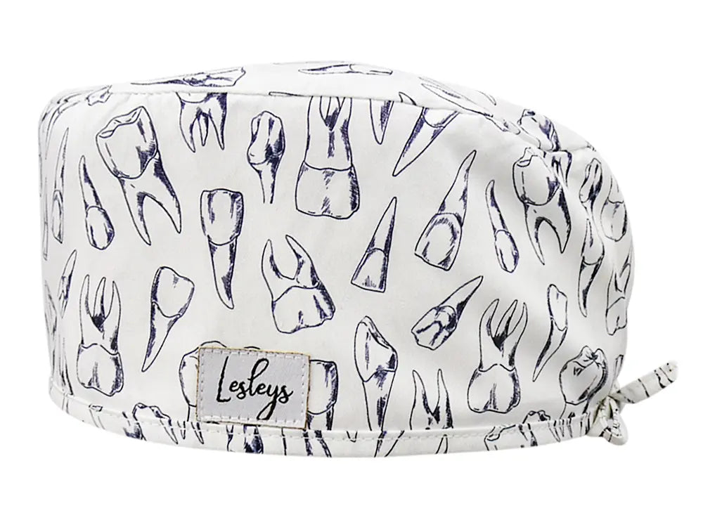 Cotton Scrub Cap - Calot de Bloc - Gorro Quirofano - Cuffia Chirurgica - Dents