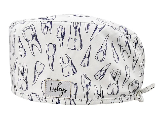 Cotton Scrub Cap - Calot de Bloc - Gorro Quirofano - Cuffia Chirurgica - Dents