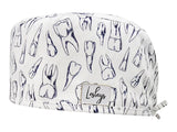Cotton Scrub Cap - Calot de Bloc - Gorro Quirofano - Cuffia Chirurgica - Dents