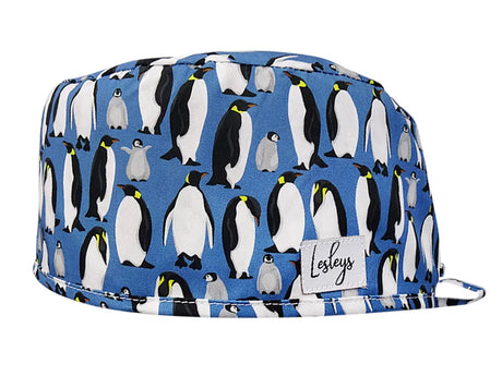 Cotton Scrub Cap - Calot de Bloc - Gorro Quirofano - Cuffia Chirurgica - Penguins