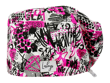 Cotton Scrub Cap - Calot de Bloc - Gorro Quirofano - Cuffia Chirurgica - Pink Glamour