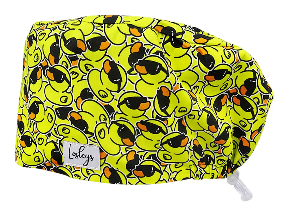 Cotton Scrub Cap - Calot de Bloc - Gorro Quirofano - Cuffia Chirurgica - Squeaky Duck