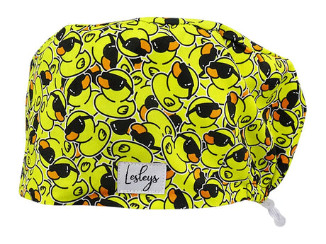 Cotton Scrub Cap - Calot de Bloc - Gorro Quirofano - Cuffia Chirurgica - Squeaky Duck