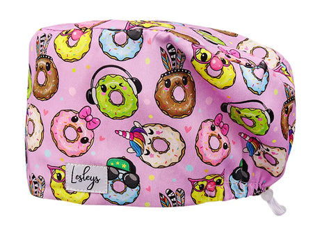 Cotton Scrub Cap - Calot de Bloc - Gorro Quirofano - Cuffia Chirurgica - Sweet Donuts