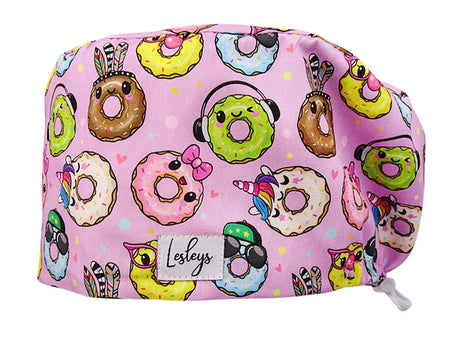 Cotton Scrub Cap - Calot de Bloc - Gorro Quirofano - Cuffia Chirurgica - Sweet Donuts