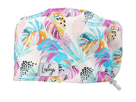 Cotton Scrub Cap - Calot de Bloc - Gorro Quirofano - Cuffia Chirurgica - Paradise Palm