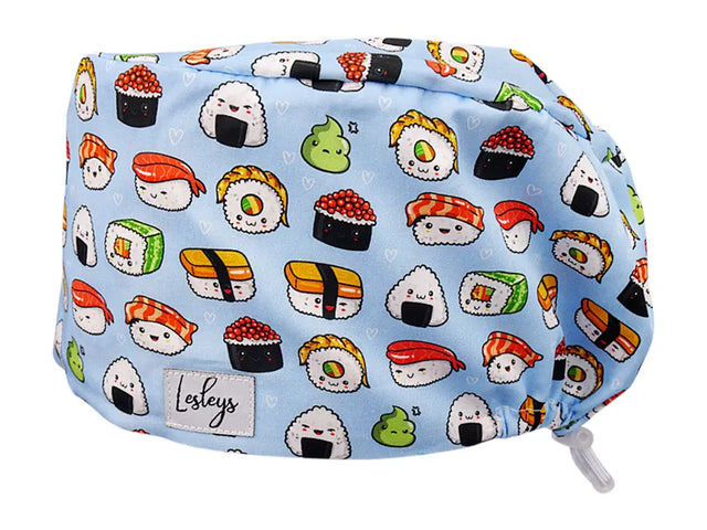 Cotton Scrub Cap - Calot de Bloc - Gorro Quirofano - Cuffia Chirurgica - Sushi