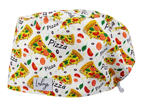 Cotton Scrub Cap - Calot de Bloc - Gorro Quirofano - Cuffia Chirurgica - Pizza