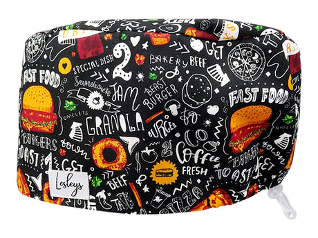Cotton Scrub Cap - Calot de Bloc - Gorro Quirofano - Cuffia Chirurgica - Fast Food