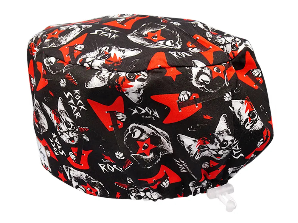 Cotton Scrub Cap - Calot de Bloc - Gorro Quirofano - Cuffia Chirurgica - Rockstar Pets