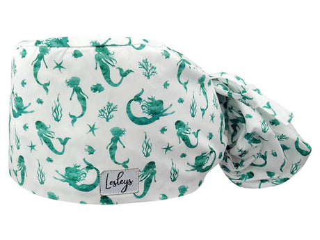 Cotton Scrub Cap - Calot de Bloc - Gorro Quirofano - Cuffia Chirurgica - Mermaid