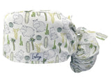 Cotton Scrub Cap - Calot de Bloc - Gorro Quirofano - Cuffia Chirurgica - Hippos