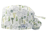 Cotton Scrub Cap - Calot de Bloc - Gorro Quirofano - Cuffia Chirurgica - Hippos