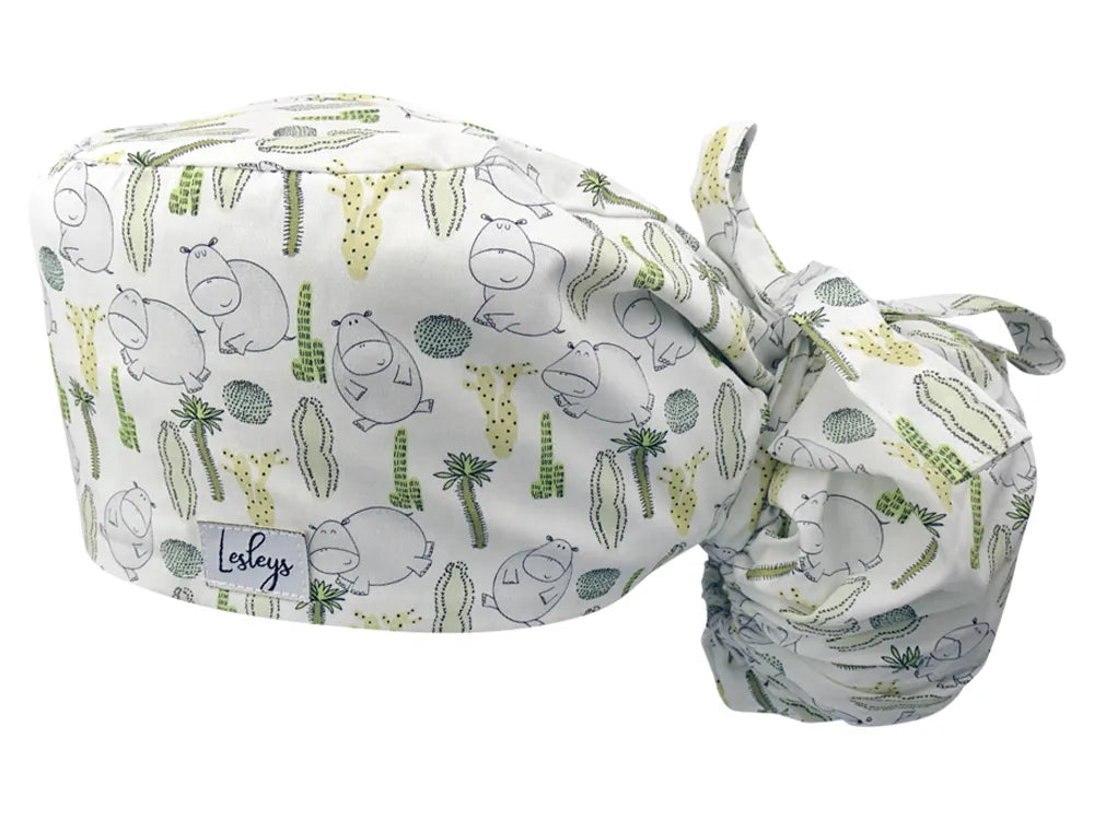 Cotton Scrub Cap - Calot de Bloc - Gorro Quirofano - Cuffia Chirurgica - Hippos