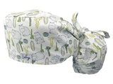 Cotton Scrub Cap - Calot de Bloc - Gorro Quirofano - Cuffia Chirurgica - Hippos