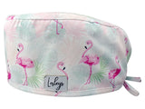 Cotton Scrub Cap - Calot de Bloc - Gorro Quirofano - Cuffia Chirurgica - Flamingo Summer