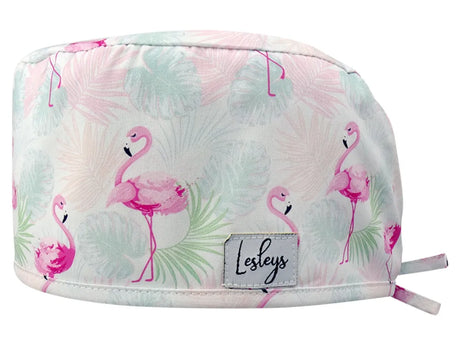 Cotton Scrub Cap - Calot de Bloc - Gorro Quirofano - Cuffia Chirurgica - Flamingo Summer