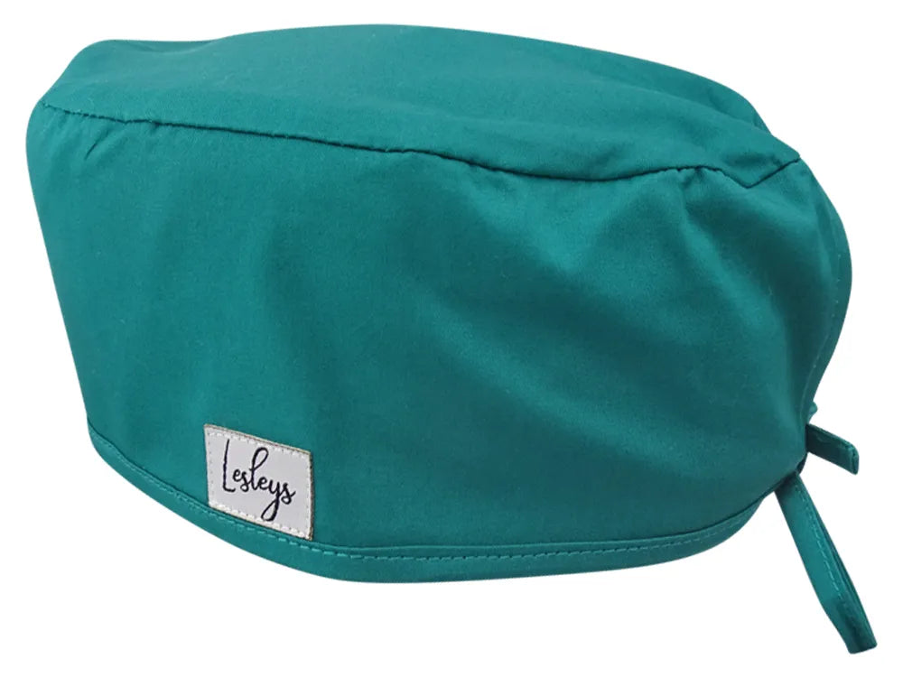 Cotton Scrub Cap - Calot de Bloc - Gorro Quirofano - Cuffia Chirurgica - Green